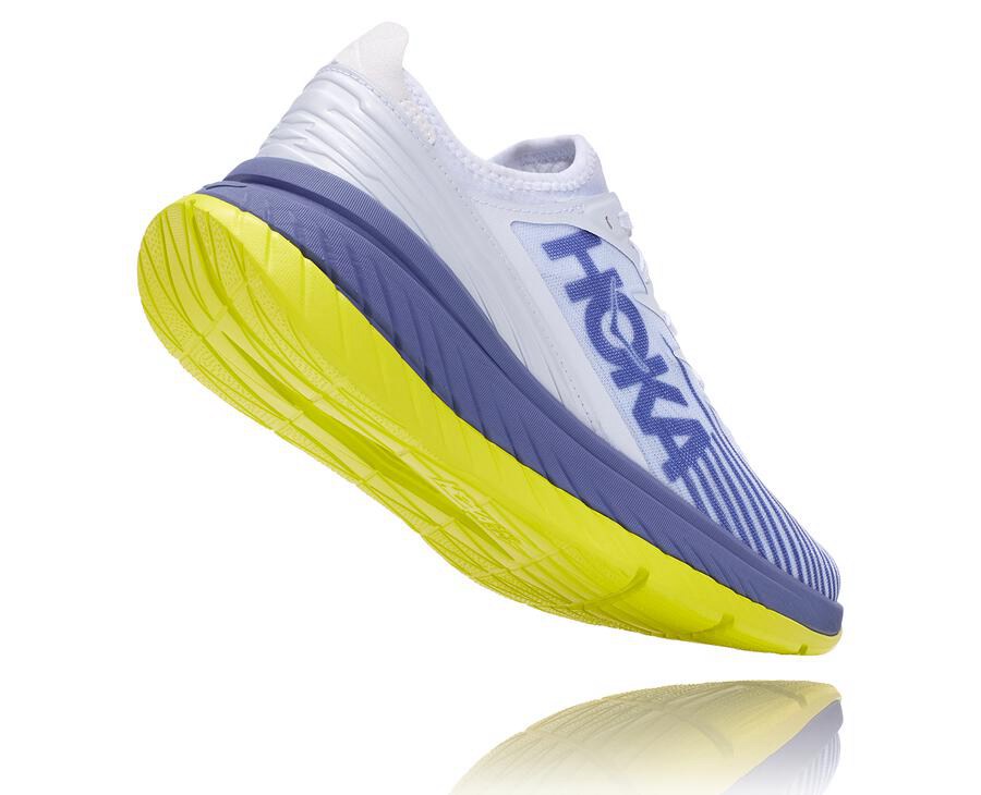 Chaussure Running Hoka One One Carbon X-Spe Homme - Blanche/Bleu - SUO-157982